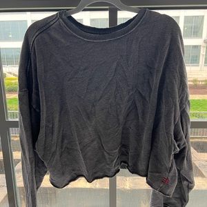 Cropped dark gray sweatshirt from Urban Outfitters BDG line